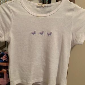 john galt/brandy butterfly shirt